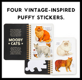 Brass Monkey Moody Cats Sticker Book