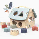 Wooden House Shapes Sorter Toy
