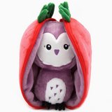 Violet The Owl Inside A Strawberry Stuffed Toy