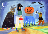 Halloween Parade Art Print