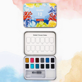 Watercolor Paint Set - Ocean Colors
