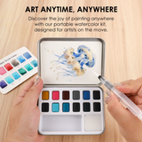 Watercolor Paint Set - Ocean Colors