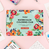 Watercolor Club Floral Paints + Book Set