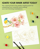 Watercolor Club Floral Paints + Book Set