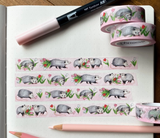 Washi Tape - Opossums And Tulips