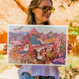 American Parks Collage Art Print