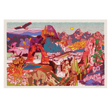 American Parks Collage Art Print