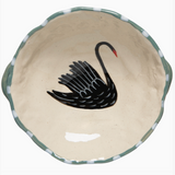 Stoneware Footed Bowl - Swan Song
