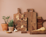 Acacia Chevron Serving Board