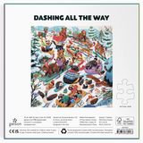 Dashing All the Way 500 Piece Puzzle