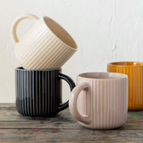 Stoneware Mug - Fluted Shadow