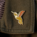 Hummingbird Enamel Pin