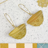Retro Pyrex Bowl Earrings