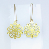 Retro Pyrex Flower Earrings