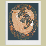 Giclee Print: Fox + Hare