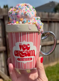 Ice Cream Carton Novelty Ceramic Mug