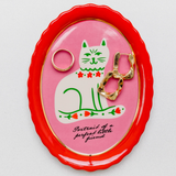Ceramic Trinket Tray - Cat Portrait