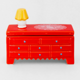 Ceramic Trinket Box - Red Dresser