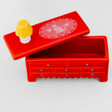 Ceramic Trinket Box - Red Dresser