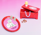 Ceramic Trinket Box - Red Dresser