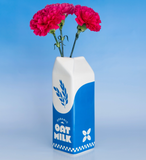 Oat Milk Carton Ceramic Vase