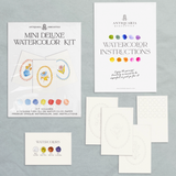 Mini Watercolor Painting Kit - Folk Flowers