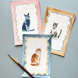 Mini Watercolor Painting Kit - Cats