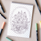 Wildflowers Premium Coloring Book