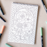 Wildflowers Premium Coloring Book