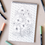Wildflowers Premium Coloring Book