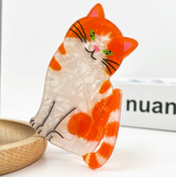 Hair Claw - Orange Cat