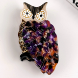 Hair Claw - Purple Owl