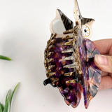 Hair Claw - Purple Owl