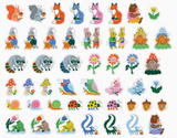 Blue Q Sticker Set - Woodland Critters Smoking