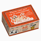 Blue Q Sticker Set - Cats Up To Something