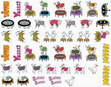 Blue Q Sticker Set - Baby Goats On Trampolines