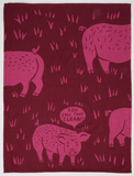 Woven Dish Towel - Pig You Call That Clean?