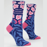 Blue Q Women's Crew Socks - Pretty Fucking Delightful