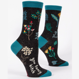 Blue Q Women's Crew Socks - Fancy Bitch