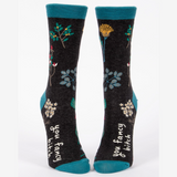 Blue Q Women's Crew Socks - Fancy Bitch