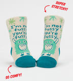 Blue Q Baby Socks - Great With Parents / I'm Not Fussy