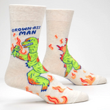Blue Q Men's Crew Socks - Grown Ass Man