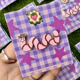 Cowboy Worm Enamel Pin