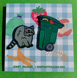 Trash Panda Enamel Pin Set
