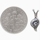 Sterling Silver Snail Stud Earrings