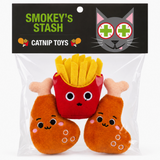 Catnip Cat Toy - 2 Piece Chicken + Fries