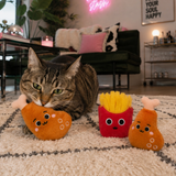Catnip Cat Toy - 2 Piece Chicken + Fries