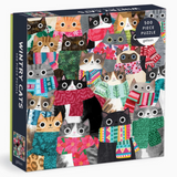 Wintry Cats 500 Piece Puzzle