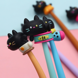 Black Cat Wiggle Gel Pen