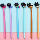 Black Cat Wiggle Gel Pen